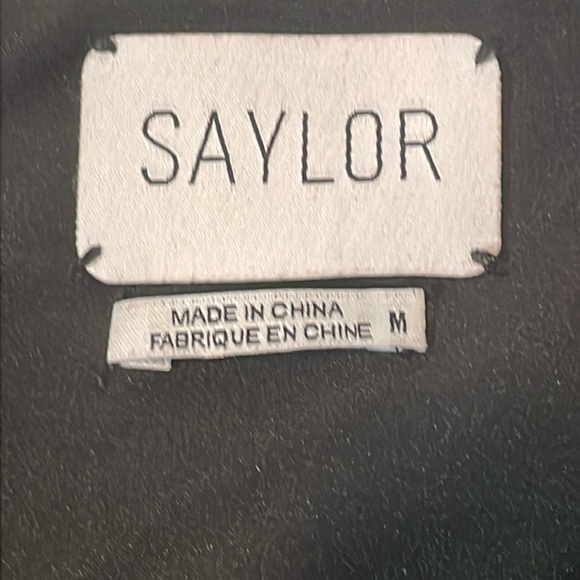 Saylor Black Velvet Raegan Puff Sleeve Lace Top Blouse Witchy Goth Romantic M - Picture 5 of 8